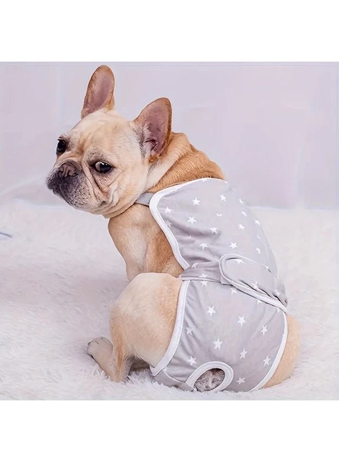 Pink Dog Diaper for Large Breeds Adjustable Washable Star Pattern Pet Hygiene Pants - Image 5